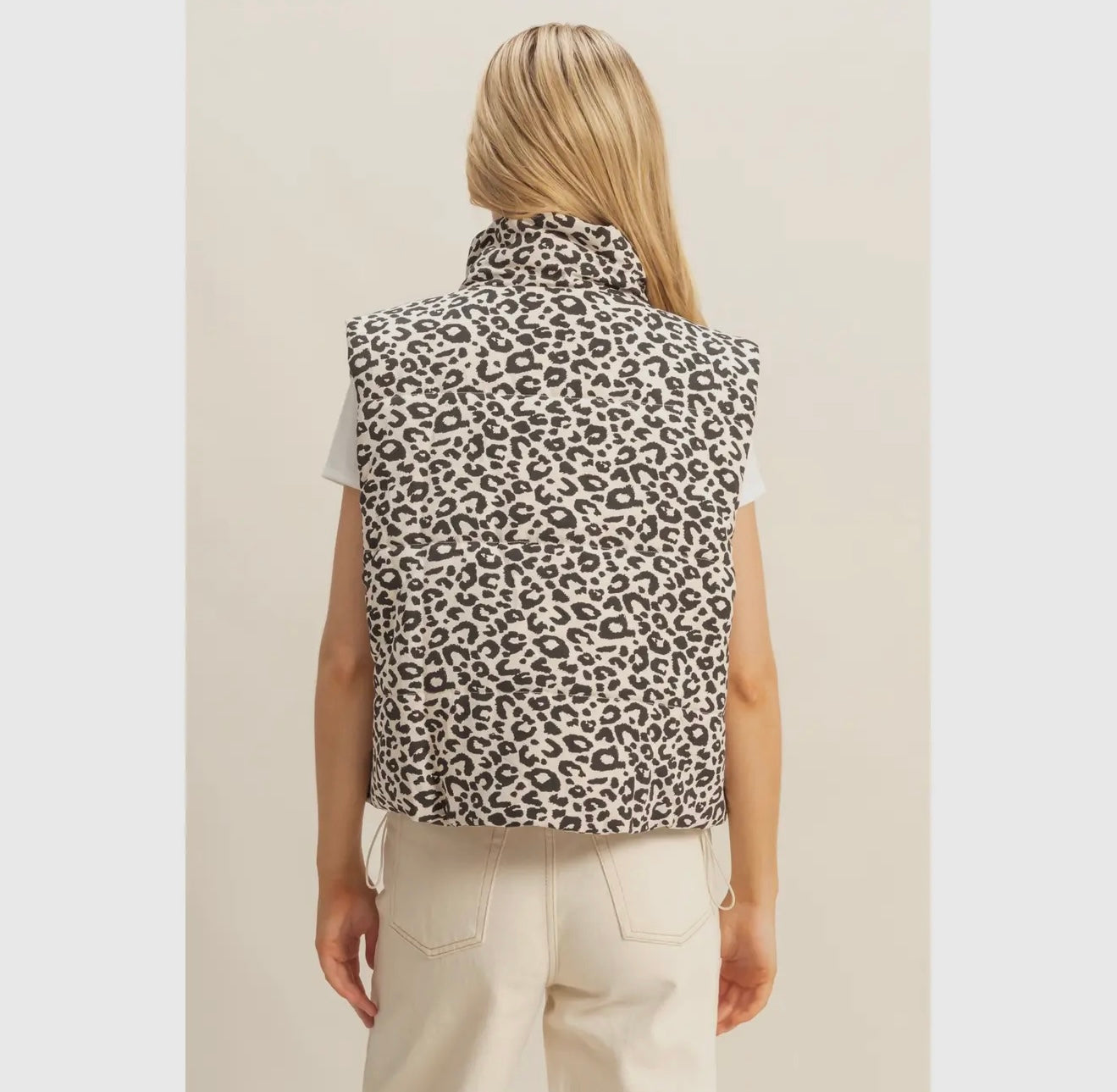 PREORDER: Leopard Print Puffer Vest